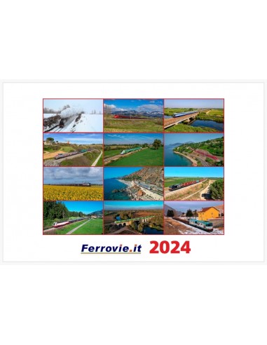 Calendario Ferrovie.it 2024 da tavolo