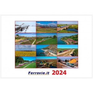Calendario Ferrovie.it 2024 da tavolo