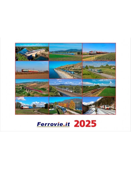 Calendario Ferrovie.it 2025 da parete
