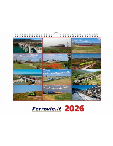 Calendario Ferrovie.it 2026 da parete