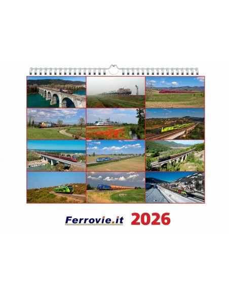 Calendario Ferrovie.it 2026 da parete