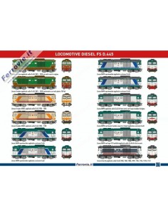 Poster locomotive Diesel FS D.445
