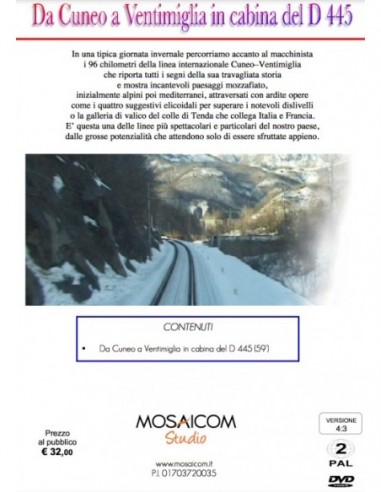 Da Cuneo a Ventimiglia in cabina della D.445