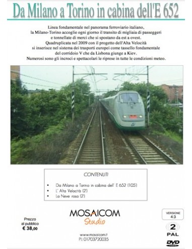 Da Milano a Torino in cabina dell'E.652
