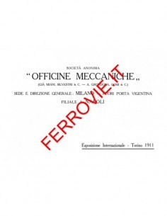 Officine Meccaniche - Catalogo ferroviario O.M. 1911 2